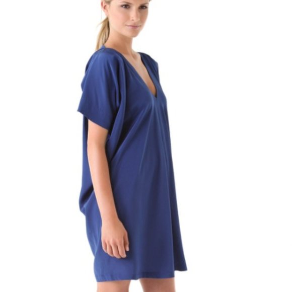 *LAST CHANCE* Vince Royal Blue Draped Dress - Picture 4 of 6